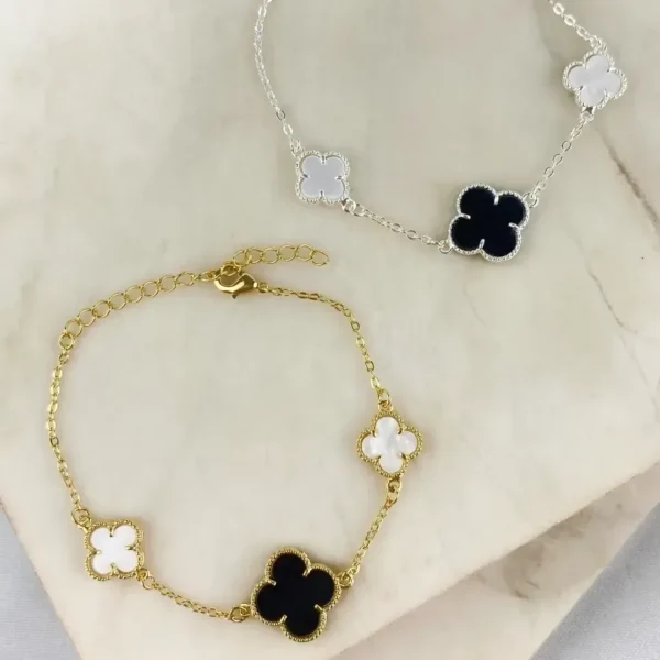 Pulseira Trevo Duo Color