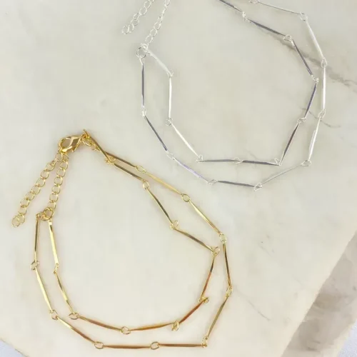 Pulseira Fio Diamantado Duplo