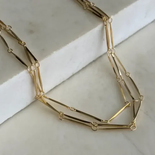 CHOKER 3 FIOS DE CANUTILHOS FINOS